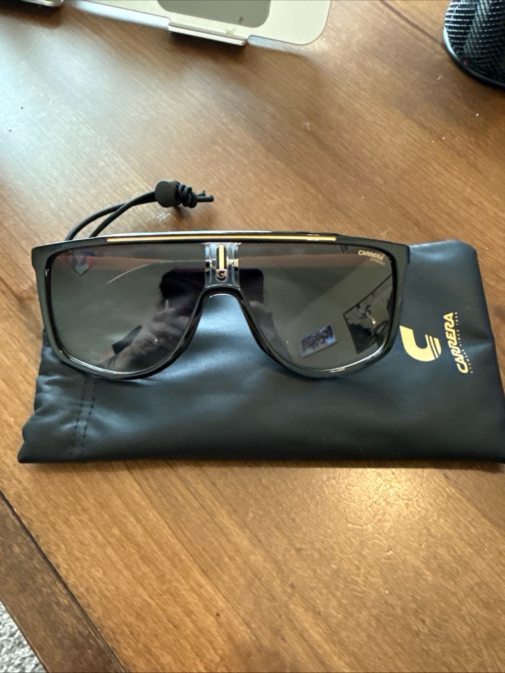 Carrera 1056/S Sunglasses Black Frame Gradient Lenses Unisex w/ Case